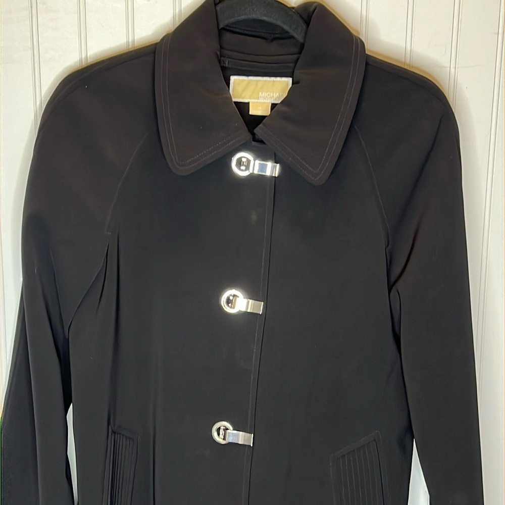 - Michael Michael Kors Black Trench Coat Size XS - Picture 2 of 16